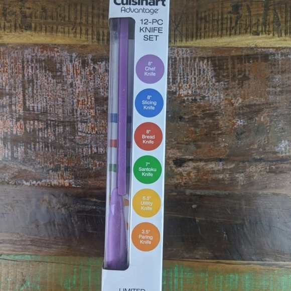 Cuisinart Advantage 12- Piece Knife Set Rainbow - Picture 7 of 9